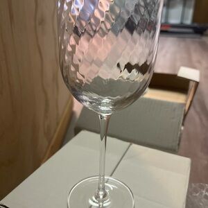 8pcs Michael Aram brand new twisted diamond water glass or wine glass